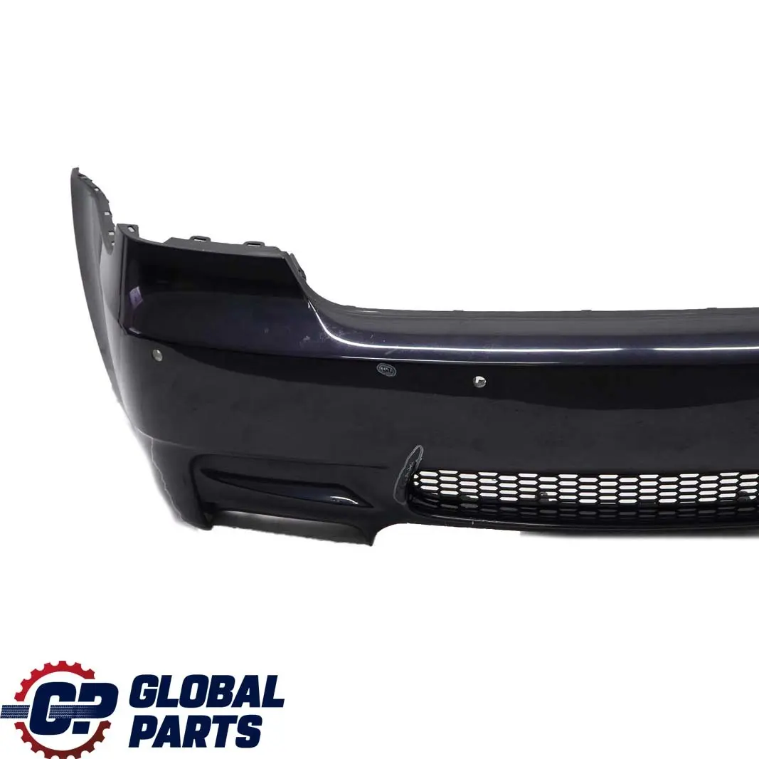 BMW 3 E92 E93 M3 Complete Rear Bumper PDC Jerezschwarz Black Metallic - A73 - SKU 0433104-JEREZ1 - Part number 0433104