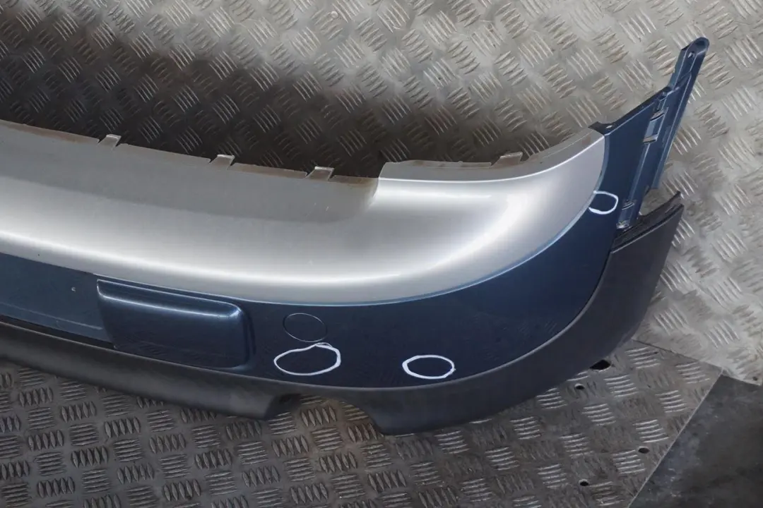 Complete Rear Bumper Trim Panel Horizon Blue - A93 to Mini Clubman R55 with Part number 0442794 Mini Clubman R55 Complete Rear Bumper Trim Panel Horizon Blue - A93 - SKU 0442794-HB - Part number 0442794