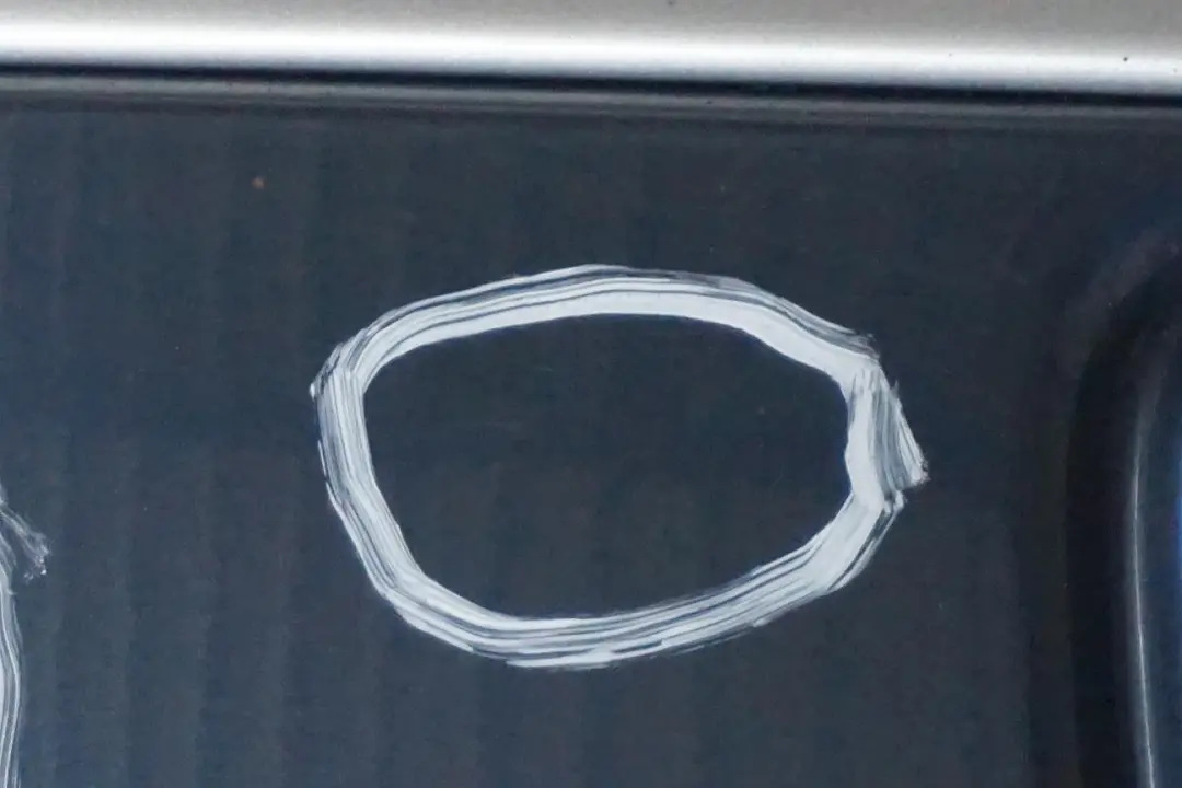 Mini Clubman R55 Complete Rear Bumper Trim Panel Horizon Blue - A93 - SKU 0442794-HB - Part number 0442794