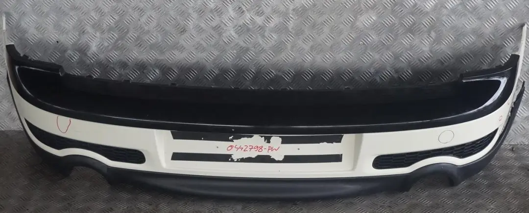 Mini Clubman R55 Cooper S Rear Bumper Trim Panel Pepper White - 850 - SKU 0442798-PW - Part number 0442794