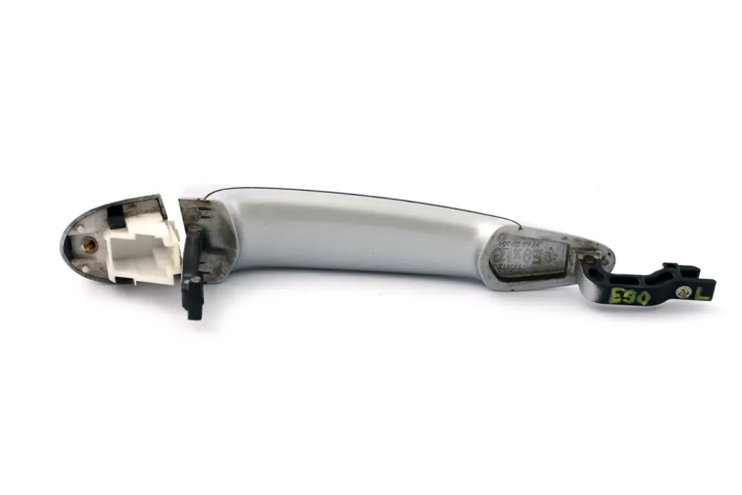 BMW Serie 3 E90 E91 Staffa maniglia posteriore sinistra Titansilber Argento 354 - SKU 0445183-TS - Numero di parte 0445183