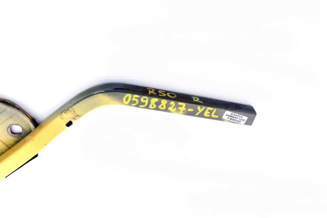 Charniere Rabat Droite Liquide Jaune - 90 pour Mini Cooper One R50 R52 R53 à propos du numéro de pièce 0598827 Mini Cooper One R50 R52 R53 Charniere Rabat Droite Liquide Jaune - 90 - SKU 0598827-YEL - Numéro de pièce 0598827