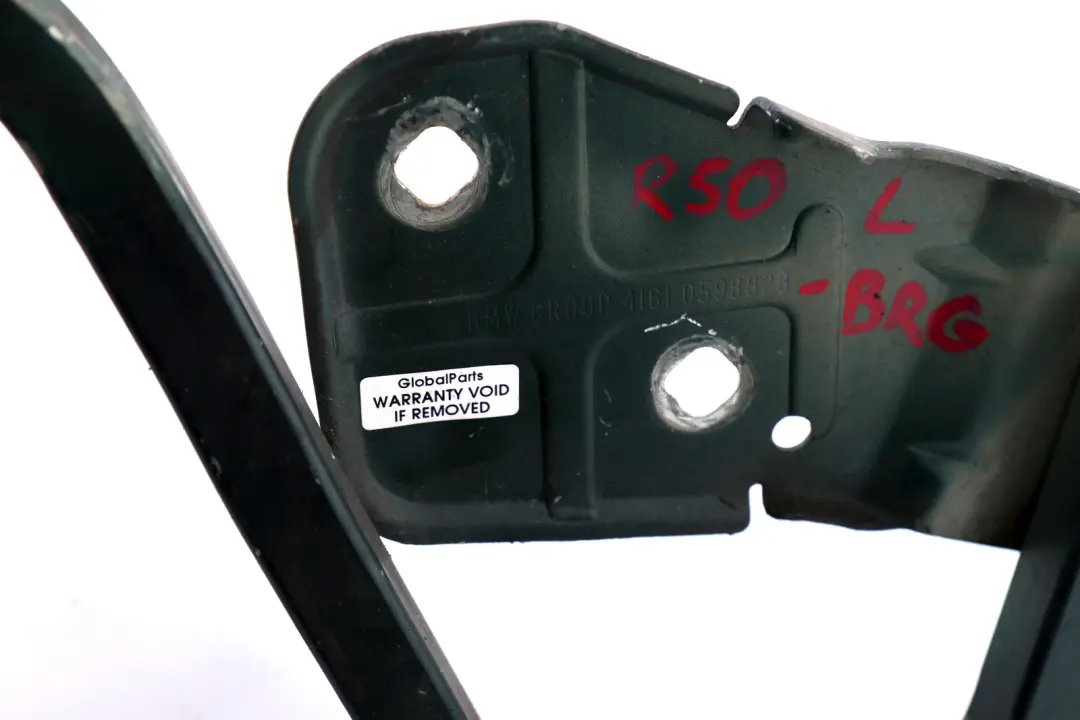 Izquierda Motor Capo Bisagra Capo Verde para Mini Cooper One R50 R52 R53 con número de pieza 0598828 Mini Cooper One R50 R52 R53 Izquierda Motor Capo Bisagra Capo Verde - SKU 0598828-BRG - Número de pieza 0598828