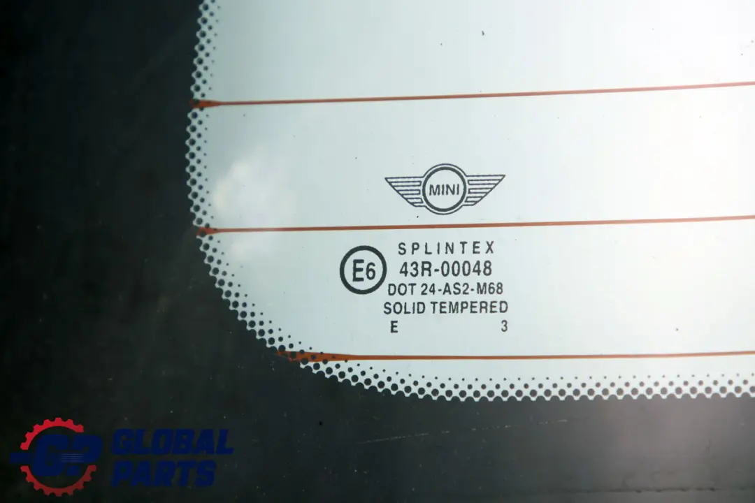 Mini Cooper One R50 R53 Cristal Trasero Verde AS2 Embellecedor - SKU 0643624 - Número de pieza 0643624