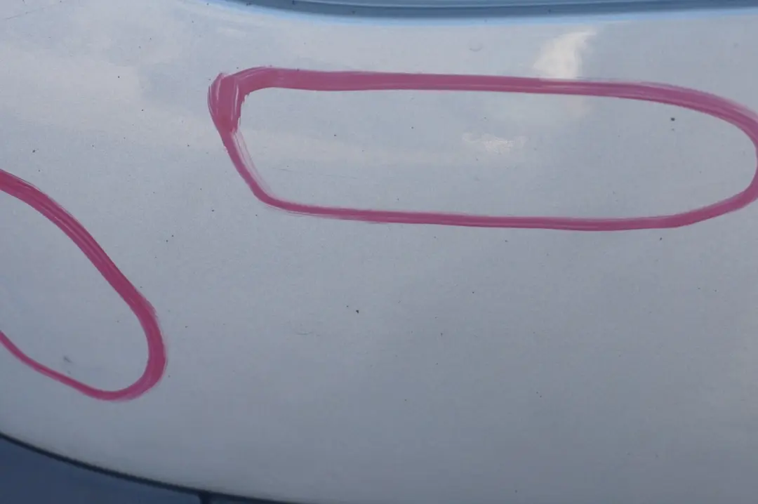 Bumper Trim Panel PDC Pure Silver Metallic - 900 to BMW MINI Cooper R50 Rear with Part number 0697799 BMW MINI Cooper R50 Rear Bumper Trim Panel PDC Pure Silver Metallic - 900 - SKU 0697799-PS - Part number 0697799