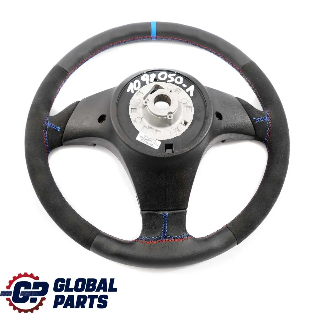 Leather / Alcantara Sport Steering Wheel 3 Spoke Tricoloured to BMW E36 NEW Black with Part number 1092050 BMW E36 NEW Black Leather / Alcantara Sport Steering Wheel 3 Spoke Tricoloured - SKU 1092050-1 - Part number 1092050