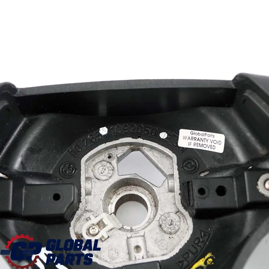 BMW E36 NEW Black Leather / Alcantara Sport Steering Wheel 3 Spoke Tricoloured - SKU 1092050-1 - Part number 1092050