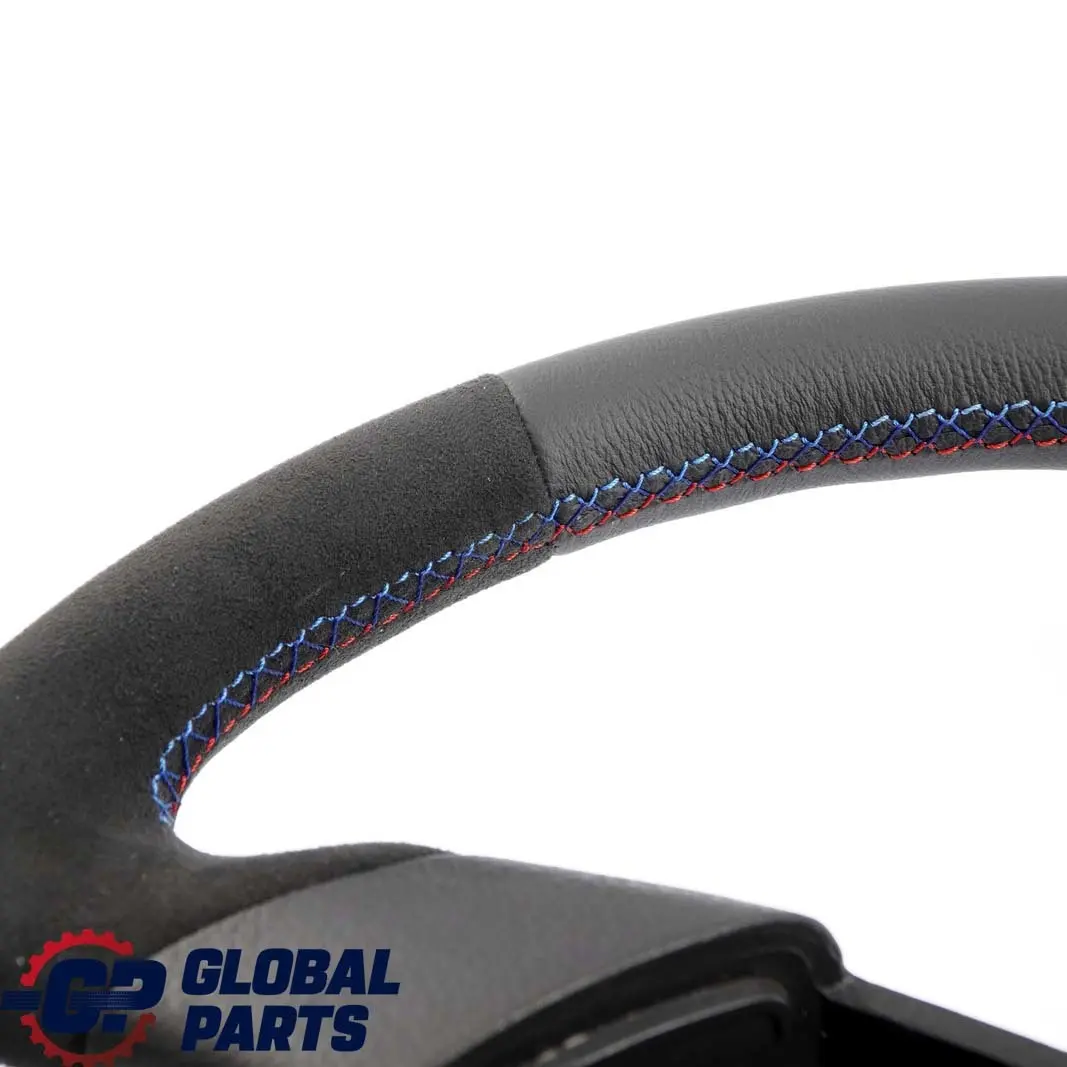 BMW E36 NEW Black Leather / Alcantara Sport Steering Wheel 3 Spoke Tricoloured - SKU 1092050-1 - Part number 1092050