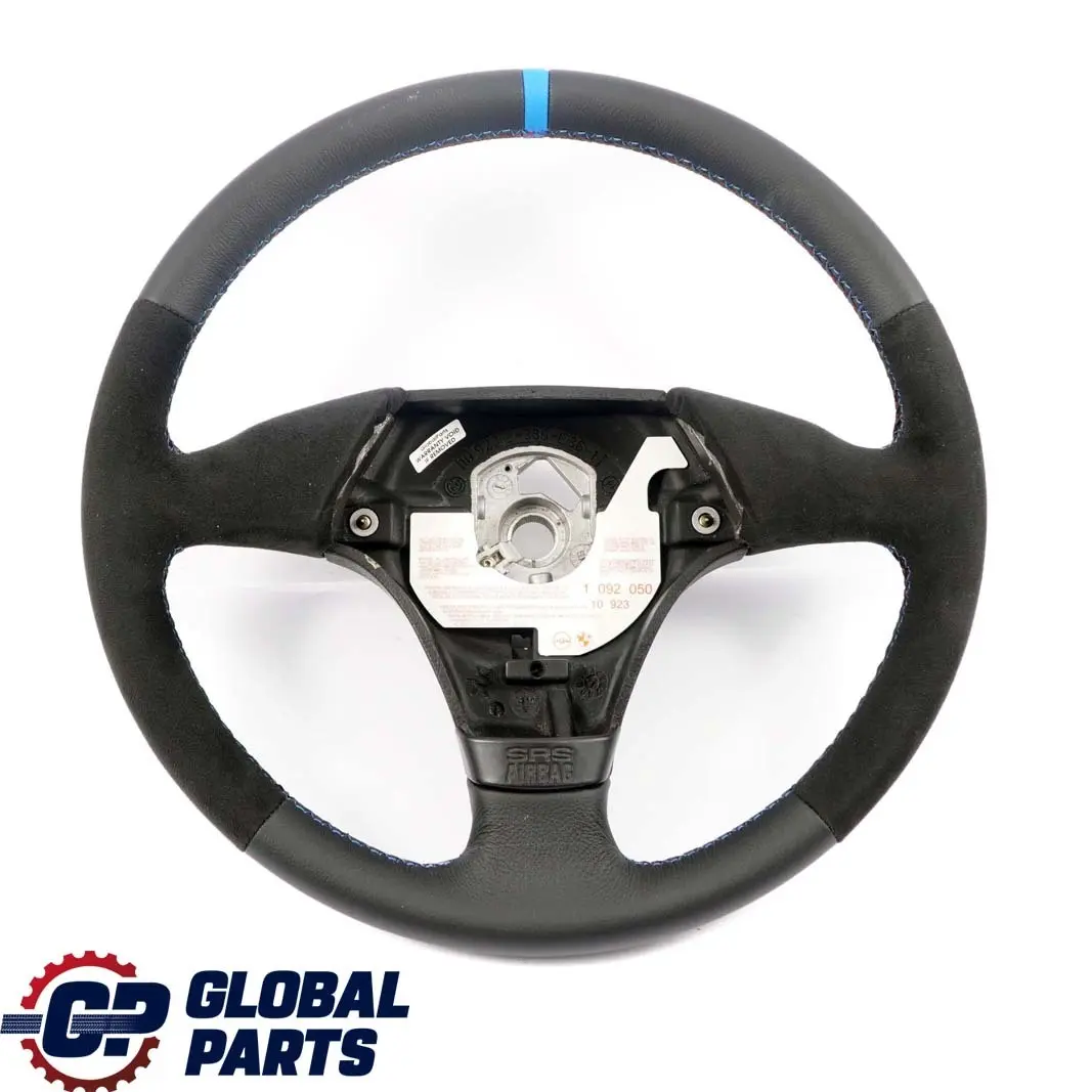 Leather / Alcantara Sport Steering Wheel 3 Spoke Tricoloured to BMW E36 NEW Black with Part number 1092050 BMW E36 NEW Black Leather / Alcantara Sport Steering Wheel 3 Spoke Tricoloured - SKU 1092050-2 - Part number 1092050