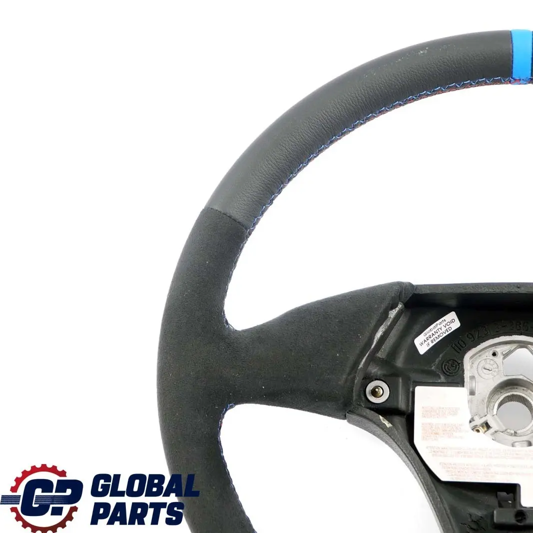 Leather / Alcantara Sport Steering Wheel 3 Spoke Tricoloured to BMW E36 NEW Black with Part number 1092050 BMW E36 NEW Black Leather / Alcantara Sport Steering Wheel 3 Spoke Tricoloured - SKU 1092050-2 - Part number 1092050