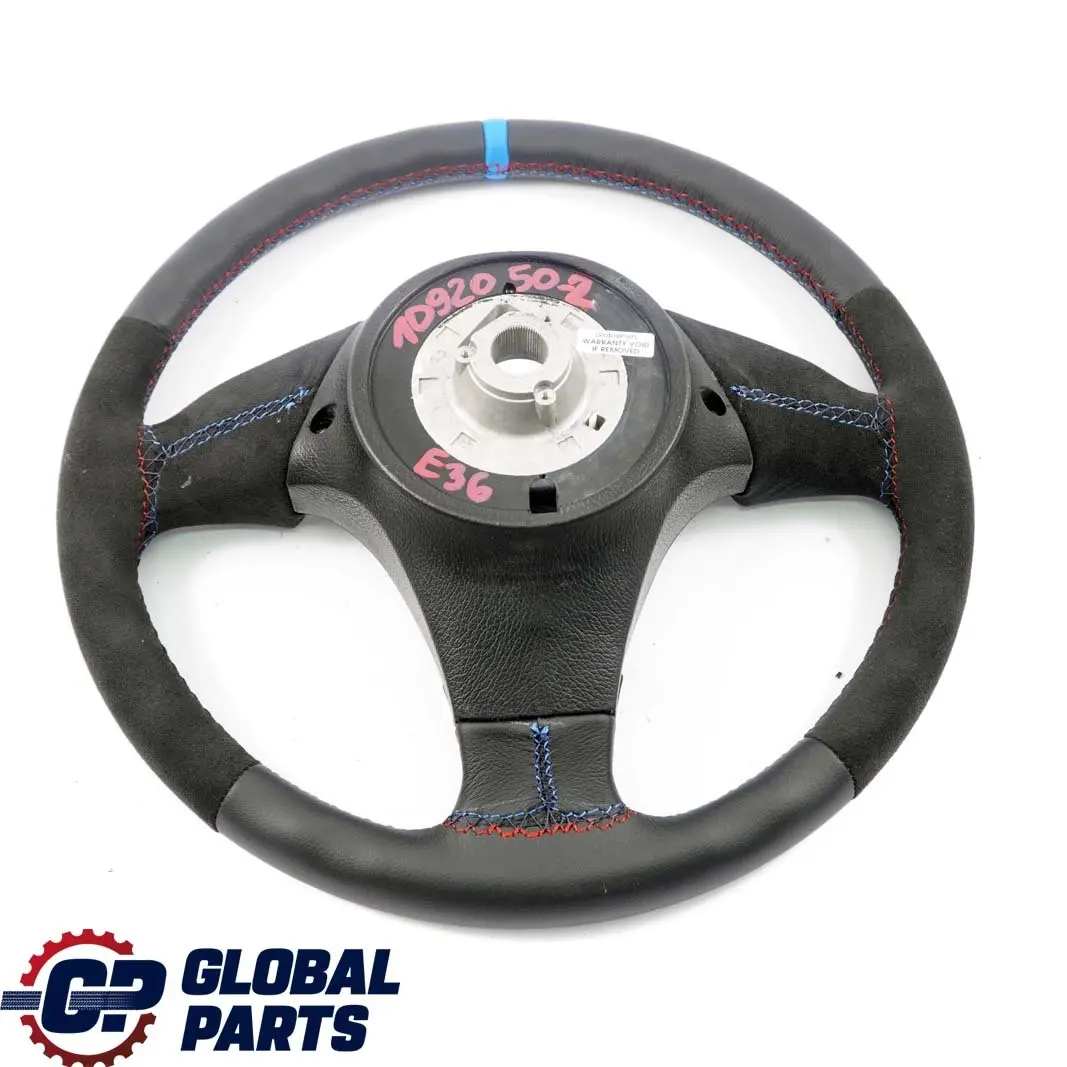 BMW E36 NEU Leder / Alcantara Sport Lenkrad Sportlenkrad 3 Speichen M Farbige - SKU 1092050-2 - Teilenummer 1092050
