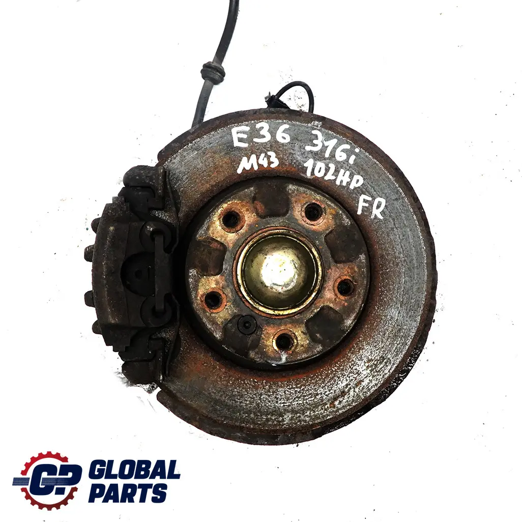 BMW 3 Z3 E36 316i 318i 1.9 Radträger Achsschenkel Bremsscheibe Vorne Rechts - SKU 1092080 - Teilenummer 1092080