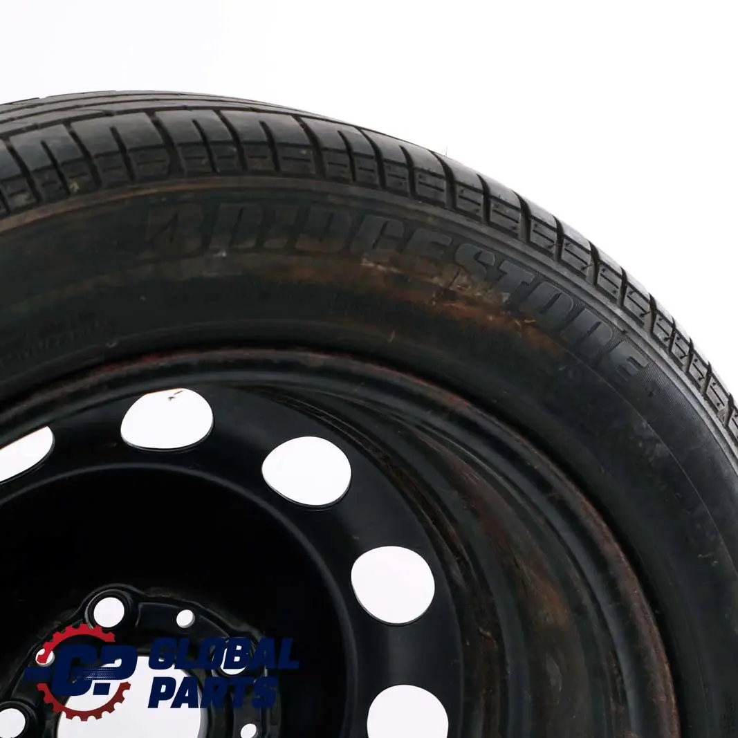 BMW E46 Stahl Felge Schwarz Reifen Bridgestone 205/55 R16 16" 7J ET:47 - SKU 1095013 - Teilenummer 