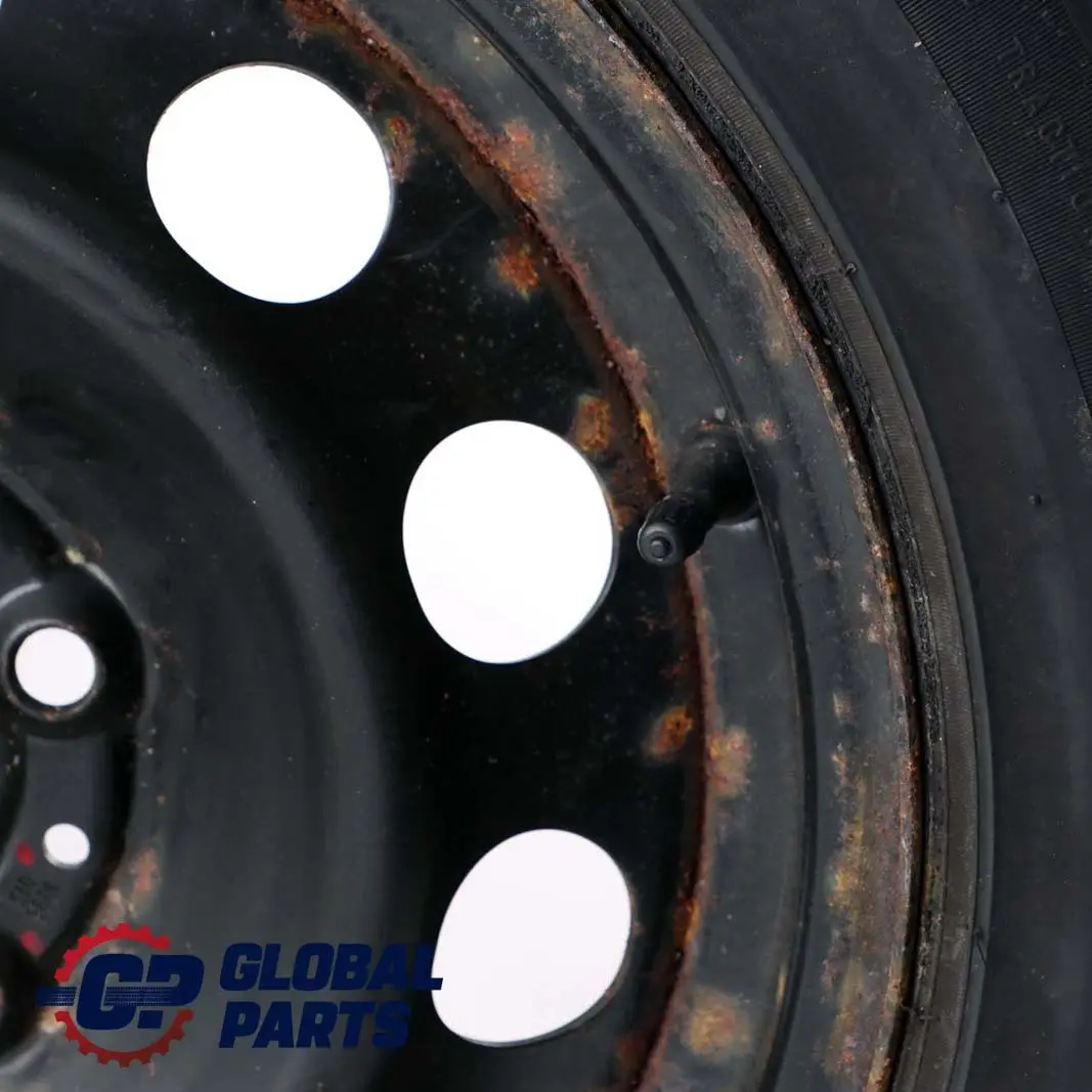 BMW E46 Stahl Felge Schwarz Reifen Bridgestone 205/55 R16 16" 7J ET:47 - SKU 1095013 - Teilenummer 
