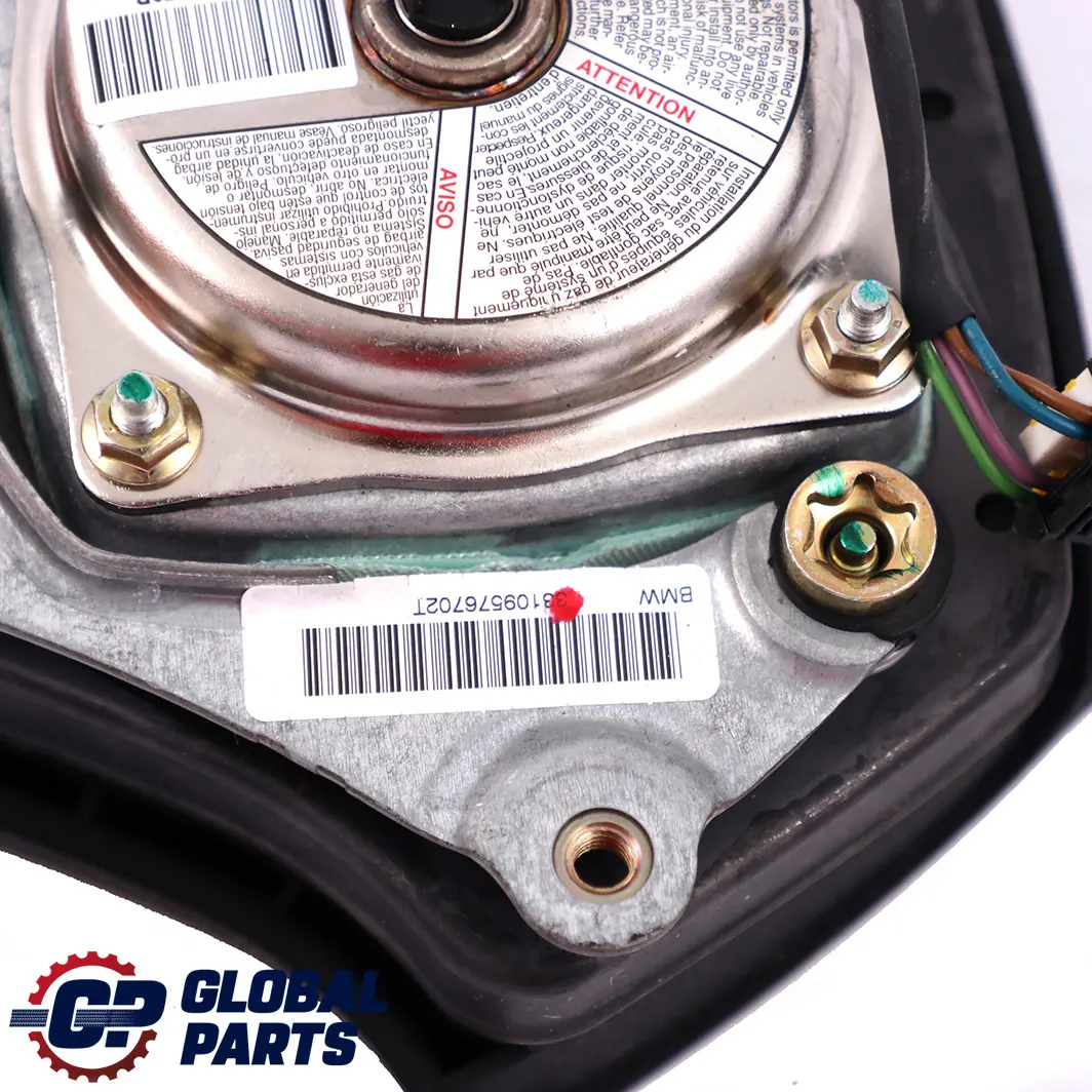 M-Sport Steering Wheel Driver's Air Module Hub Cap to BMW E46 with Part number 1095767 BMW E46 M-Sport Steering Wheel Driver's Air Module Hub Cap - SKU 1095767 - Part number 1095767