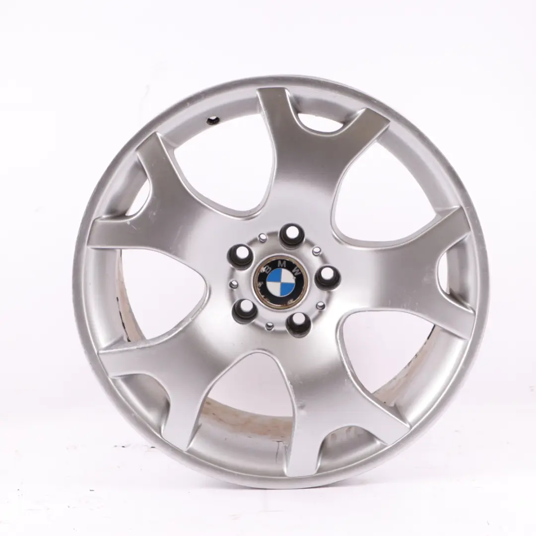 Alloy Rim 19" V Spoke 63 ET:45 10J to BMW X5 Series E53 Silver Rear Wheel with Part number 1096228 BMW X5 Series E53 Silver Rear Wheel Alloy Rim 19" V Spoke 63 ET:45 10J - SKU 1096228-6 - Part number 1096228