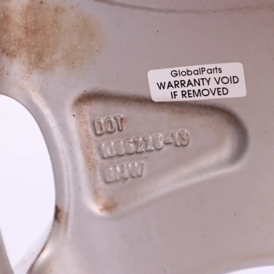 Alloy Rim 19" V Spoke 63 ET:45 10J to BMW X5 Series E53 Silver Rear Wheel with Part number 1096228 BMW X5 Series E53 Silver Rear Wheel Alloy Rim 19" V Spoke 63 ET:45 10J - SKU 1096228-6 - Part number 1096228