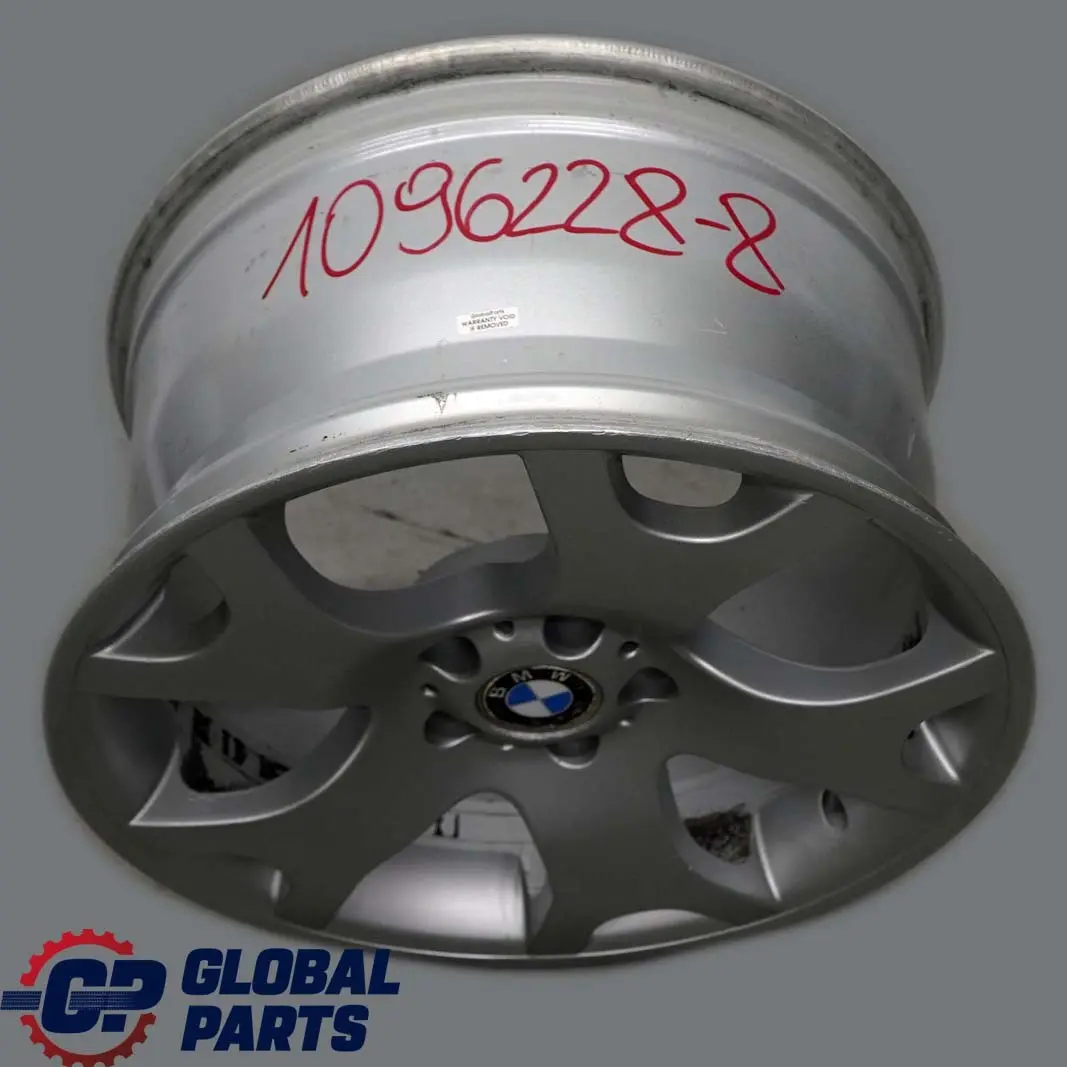 BMW X5 Series E53 Silver Rear Wheel Alloy Rim 19" 10J V Spoke 63 ET:45 - SKU 1096228-8 - Part number 1096228