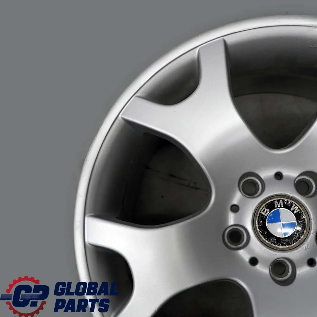 Alloy Rim 19" 10J V Spoke 63 ET:45 to BMW X5 Series E53 Silver Rear Wheel with Part number 1096228 BMW X5 Series E53 Silver Rear Wheel Alloy Rim 19" 10J V Spoke 63 ET:45 - SKU 1096228-8 - Part number 1096228