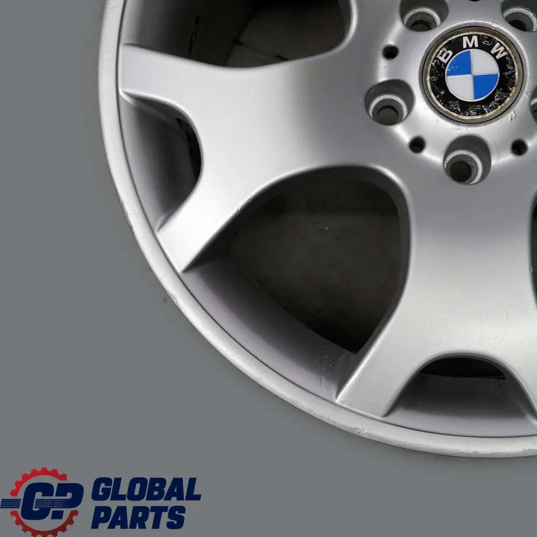 Alloy Rim 19" 10J V Spoke 63 ET:45 to BMW X5 Series E53 Silver Rear Wheel with Part number 1096228 BMW X5 Series E53 Silver Rear Wheel Alloy Rim 19" 10J V Spoke 63 ET:45 - SKU 1096228-8 - Part number 1096228
