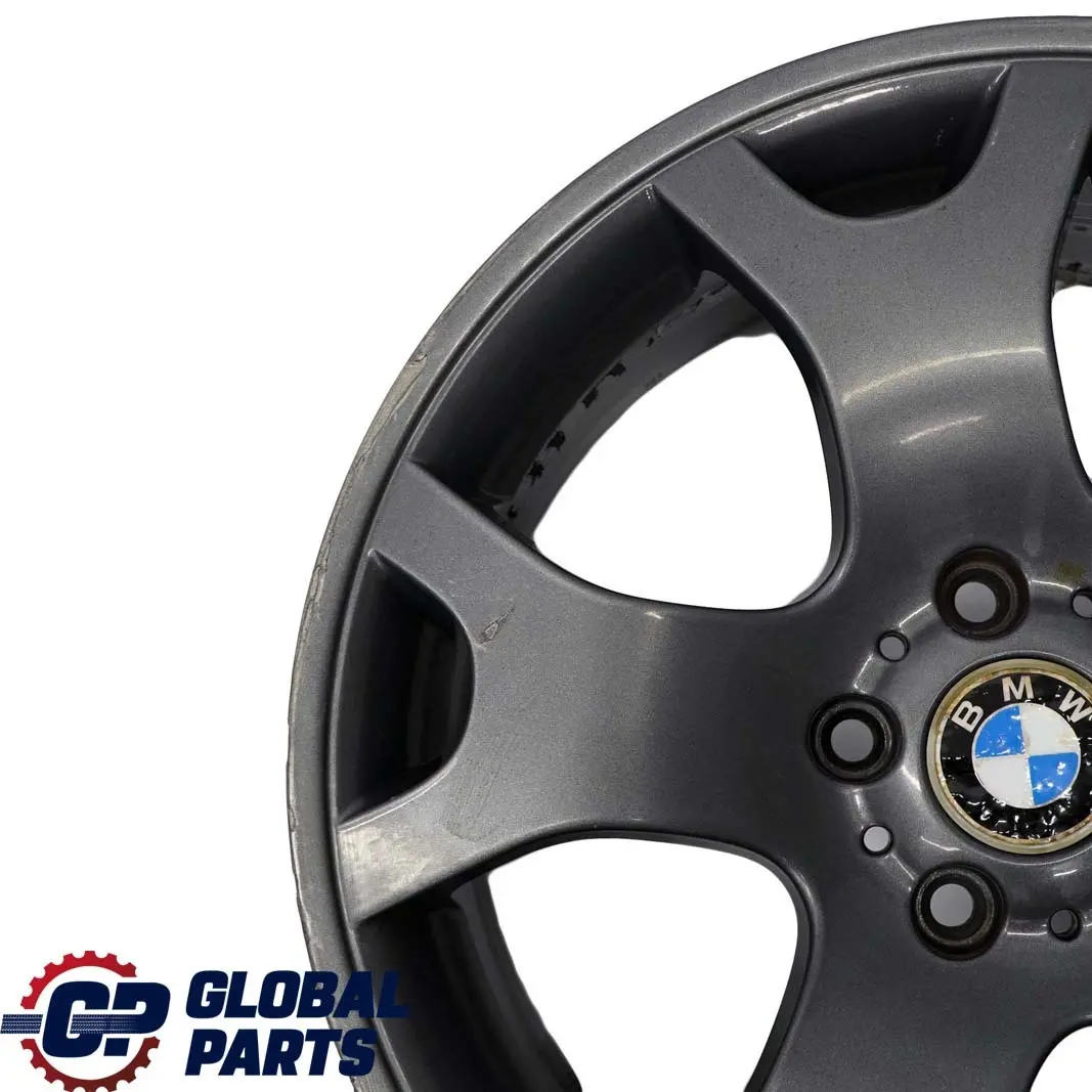 Grey Front Wheel Alloy Rim 19" 9J V Spoke 63 ET:48 to BMW X5 Series E53 with Part number 1096231 BMW X5 Series E53 Grey Front Wheel Alloy Rim 19" 9J V Spoke 63 ET:48 - SKU 1096231-6 - Part number 1096231