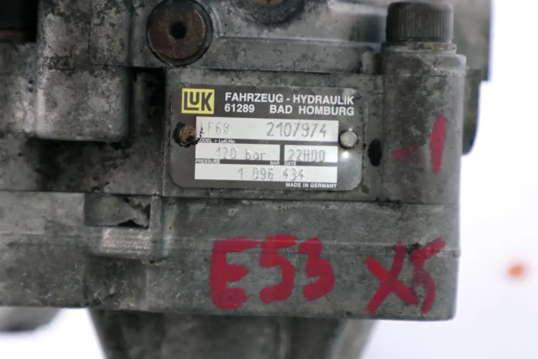 M62 4.4i 4.6is Petrol Power Steering Pump to BMW X5 Series E53 1 Petrol with Part number 1096434 BMW X5 Series E53 1 Petrol M62 4.4i 4.6is Petrol Power Steering Pump - SKU 1096434-1 - Part number 1096434