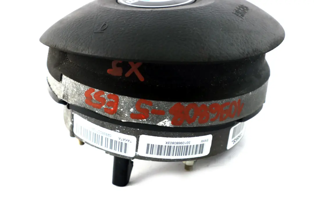 Steering Wheel Driver's Airbag Hub Cap 1096808 to BMW 3 5 X5 Series 5 E46 E53 with Part number 6880599 BMW 3 5 X5 Series 5 E46 E53 Steering Wheel Driver's Airbag Hub Cap 1096808 - SKU 1096808-5 - Part number 6880599