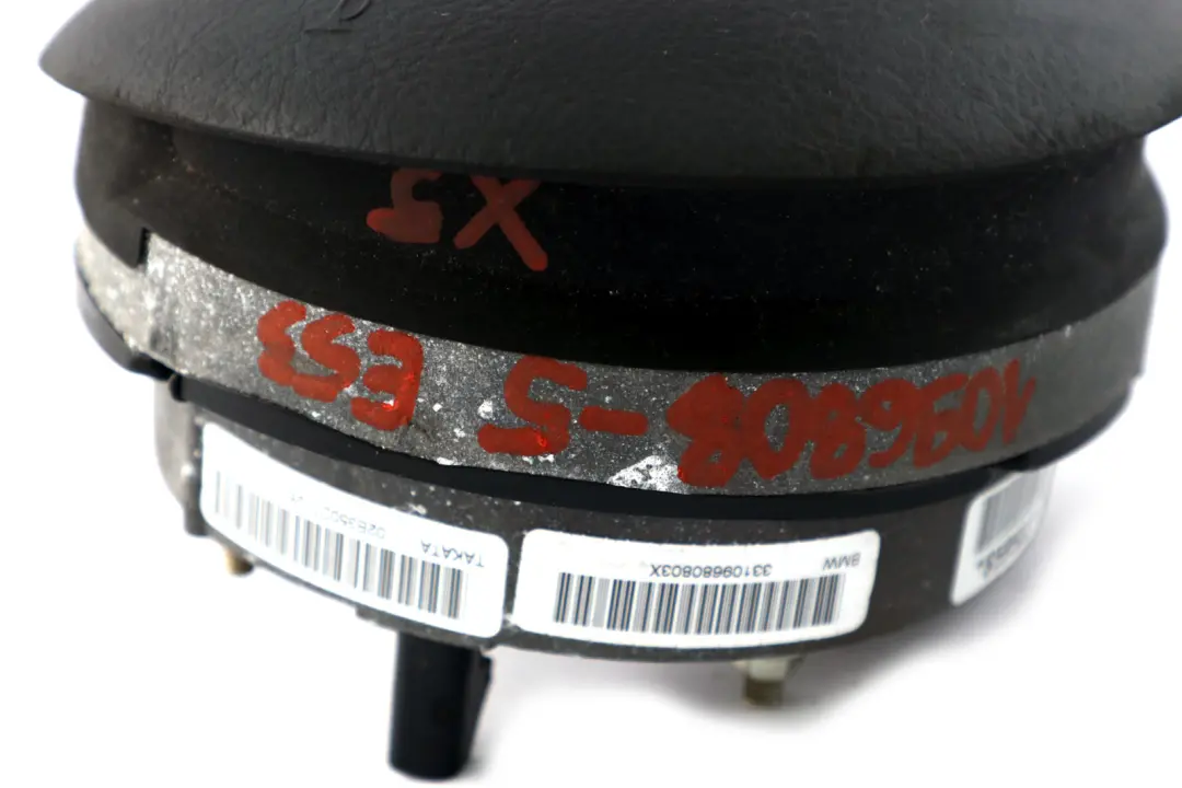 Steering Wheel Driver's Airbag Hub Cap 1096808 to BMW 3 5 X5 Series 5 E46 E53 with Part number 6880599 BMW 3 5 X5 Series 5 E46 E53 Steering Wheel Driver's Airbag Hub Cap 1096808 - SKU 1096808-5 - Part number 6880599