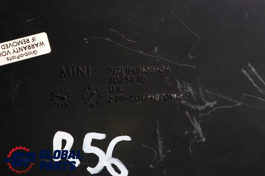 MINI R50 R52 R56 R58 R59 Osłona Podwozia Tył Tylna - SKU 1149159 - Numer Części 51711149159