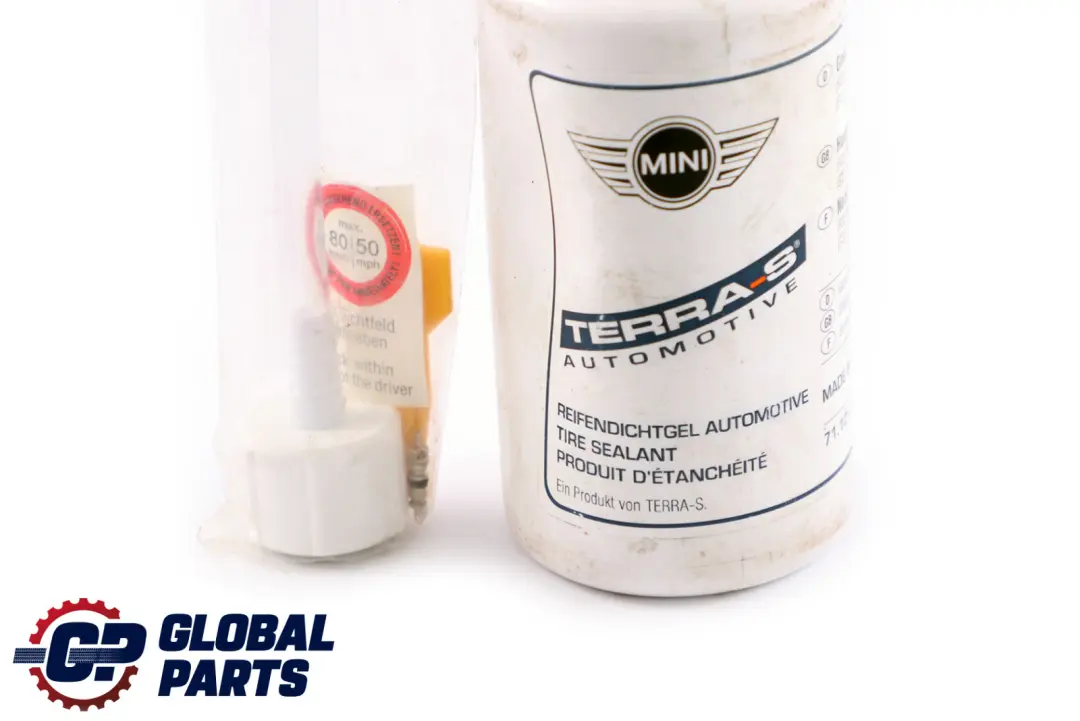 Botella para inflar neumaticos para Mini Cooper One R50 R56 R57 con número de pieza 1153784 Mini Cooper One R50 R56 R57 Botella para inflar neumaticos - SKU 1153784 - Número de pieza 1153784