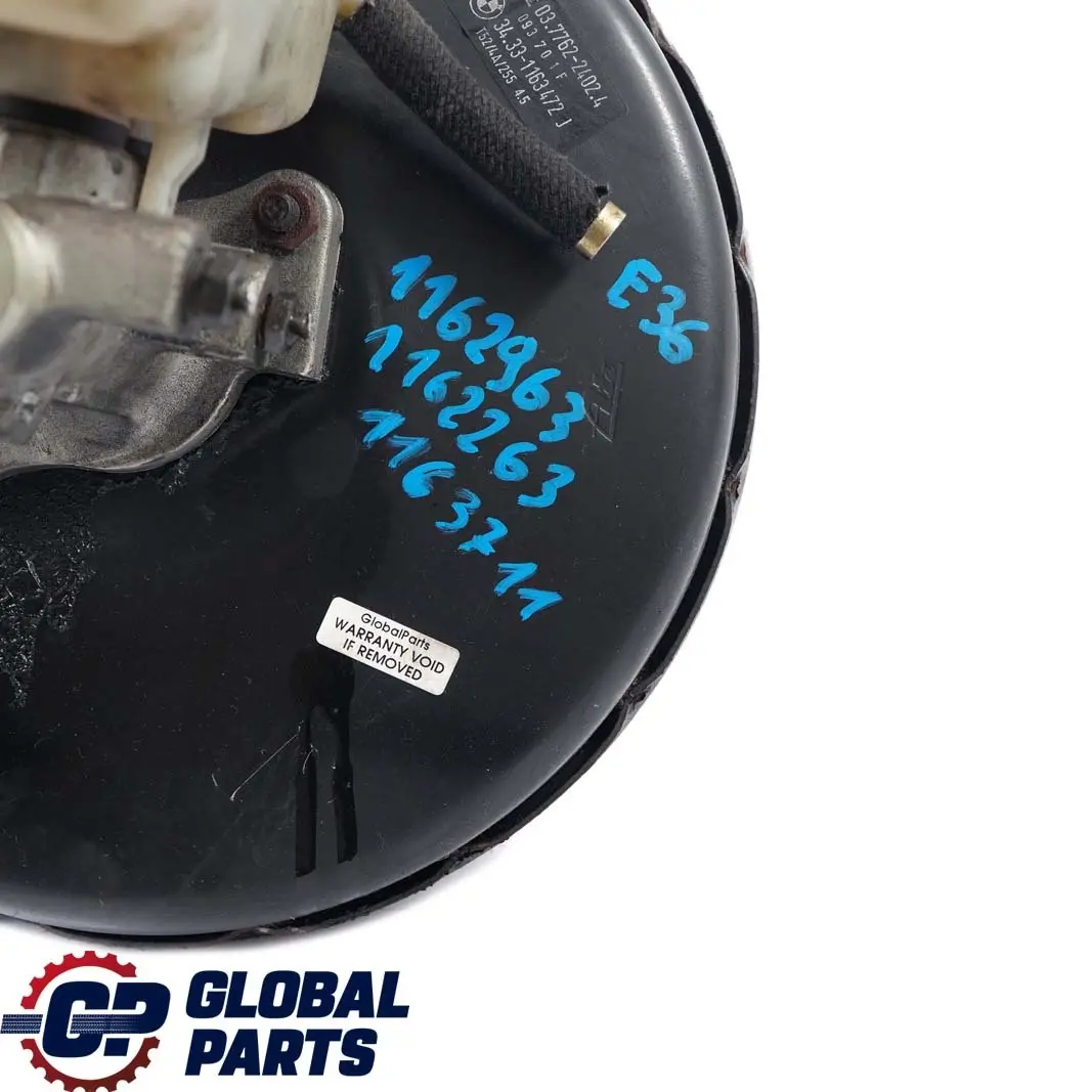 Brake Master Cylinder Servo Unit to BMW 3 Series E36 with Part number 1163472 BMW 3 Series E36 Brake Master Cylinder Servo Unit - SKU 1162963 - Part number 1163472