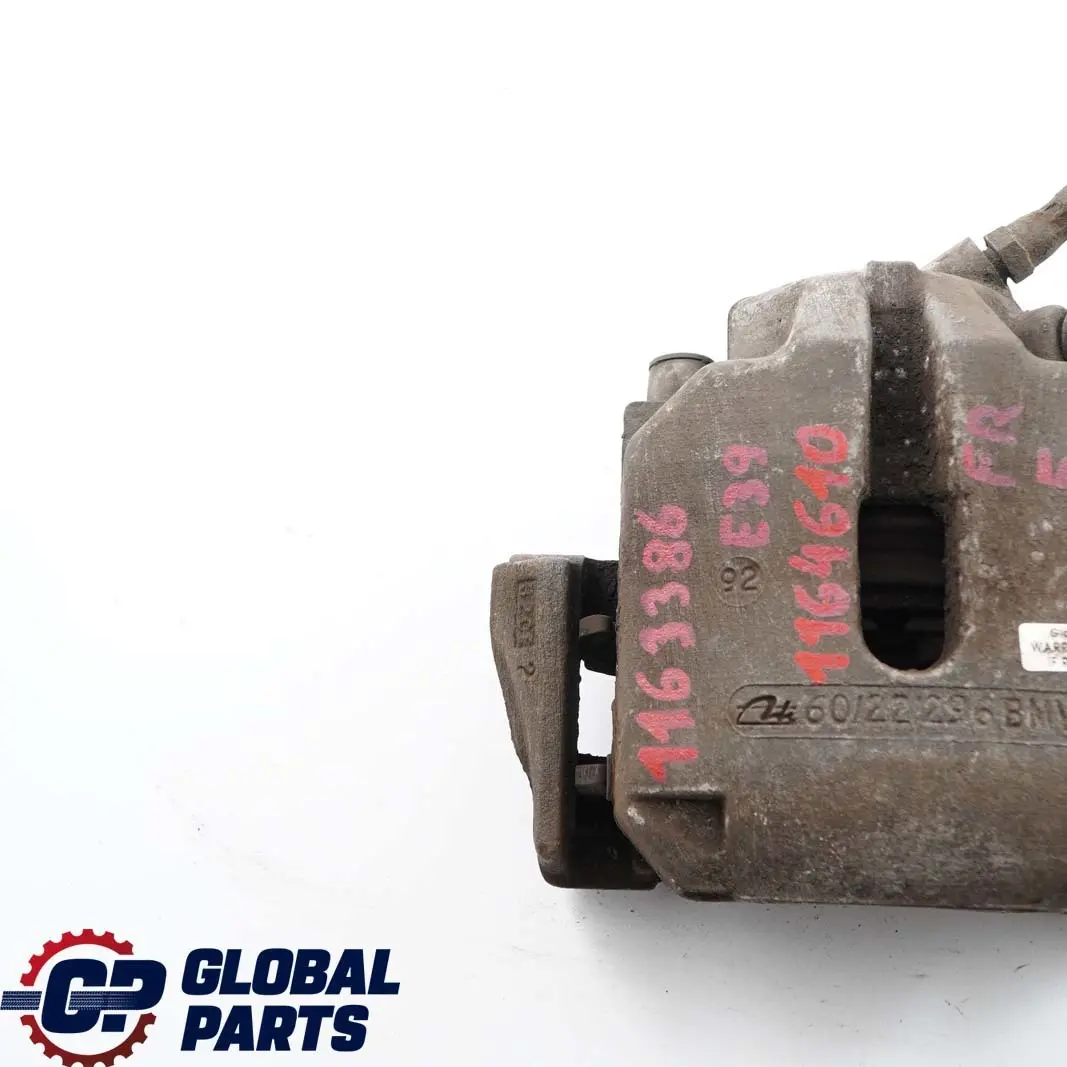 Front Right O/S Brake Caliper Housing Carrier 60/22/296 to BMW 5 Series E39 with Part number 1163386 BMW 5 Series E39 Front Right O/S Brake Caliper Housing Carrier 60/22/296 - SKU 1163386 - Part number 1163386