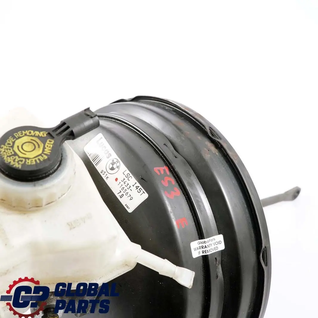 Brake Servo Unit Master Cylinder 3433 to BMW X5 Series E53 Power with Part number 1165679 BMW X5 Series E53 Power Brake Servo Unit Master Cylinder 3433 - SKU 1165679 - Part number 1165679