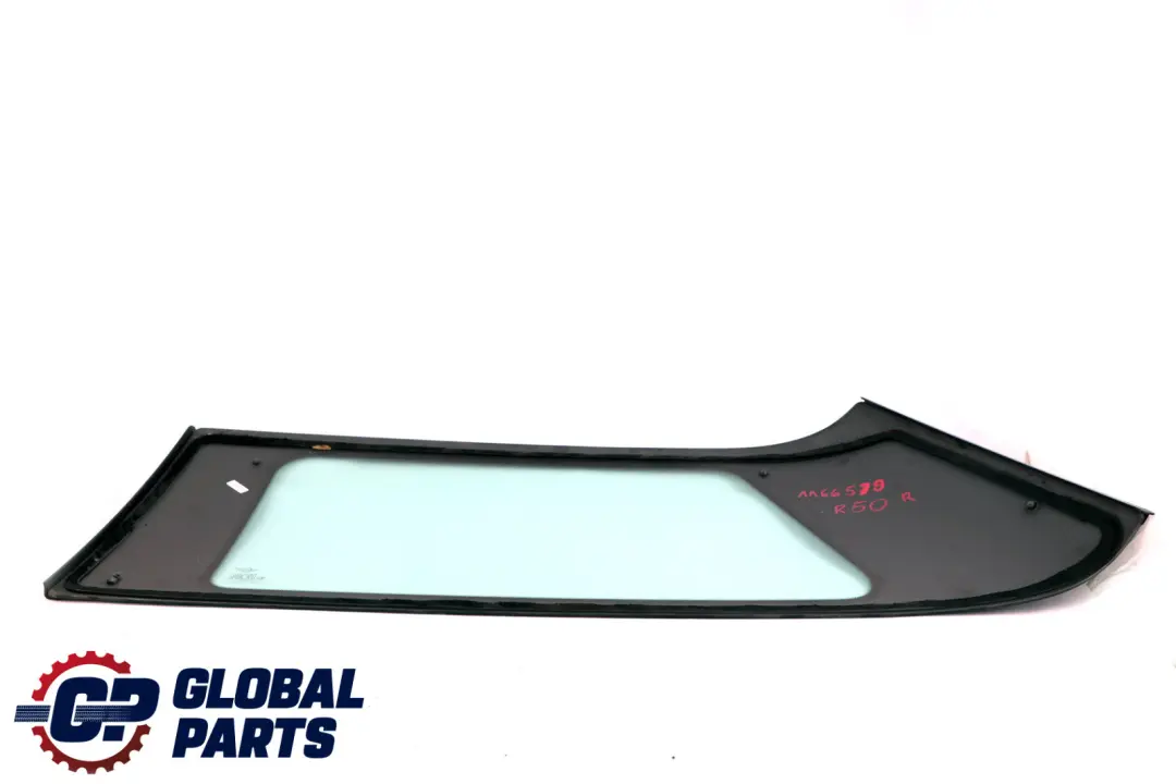  Quarter Window Glass Mini Cooper R50 R53 Rear Right O/S Side AS2 Green - SKU 1166579 - Part number 1166579