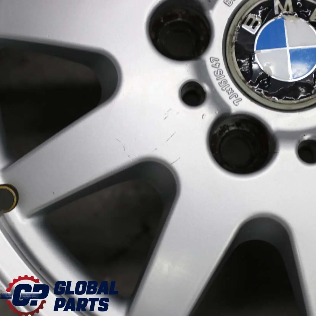 Silber Alu Felge Alufelge 15" ET:47 7J Styling 28 für BMW 3 er E36 E46 mit Teilenummer 1182607 BMW 3 er E36 E46 Silber Alu Felge Alufelge 15" ET:47 7J Styling 28 - SKU 1182607-2 - Teilenummer 1182607