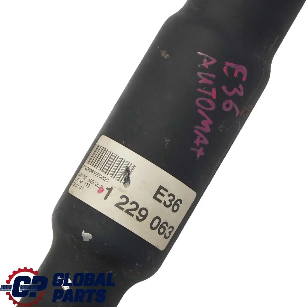 Gelenkwelle Kardanwelle Automatikgetriebe für BMW 3 E36 316i 318i mit Teilenummer 1229063 BMW 3 E36 316i 318i Gelenkwelle Kardanwelle Automatikgetriebe - SKU 1229063 - Teilenummer 1229063