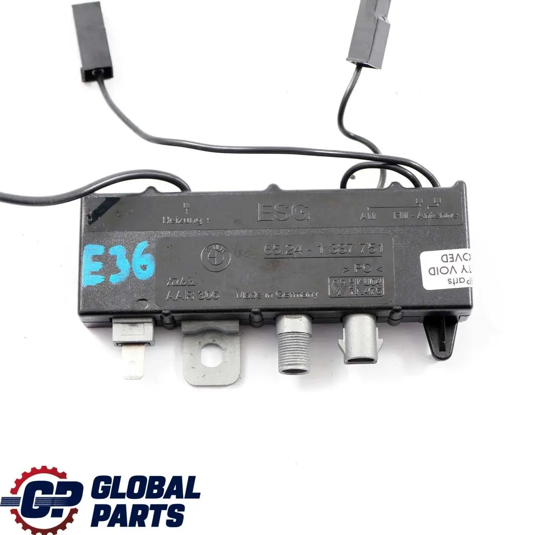 BMW 3 E36 Coupe Saloon Aerial Antenna Amplifier Signal Booster Module - SKU 1387751 - Part number 1387751