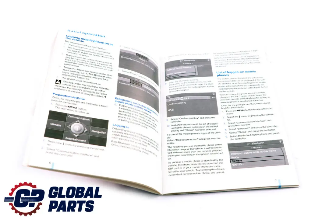 BMW 1 Series E81 E87 LCI E90 E91 Mobile Phone Provision System Handbook - SKU 1412600327 - Part number 1412600327