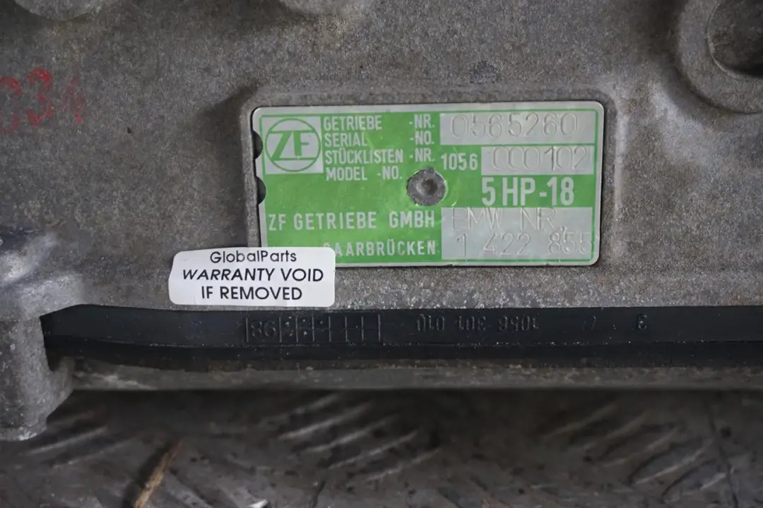 BMW E39 520i M52 Caja De cambios automatica A5S310Z GARANTIA - SKU 1422856 - Número de pieza 1422855