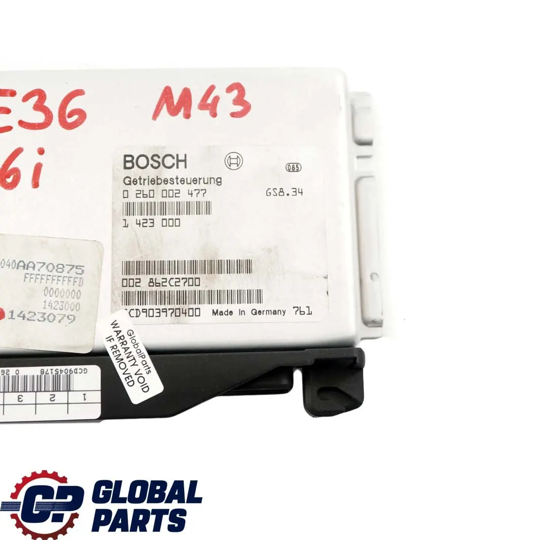 M43 Moteur Transmission Automatique Unite Module EGS 142300 pour BMW E36 316i à propos du numéro de pièce 1423079 BMW E36 316i M43 Moteur Transmission Automatique Unite Module EGS 142300 - SKU 1423079 - Numéro de pièce 1423079