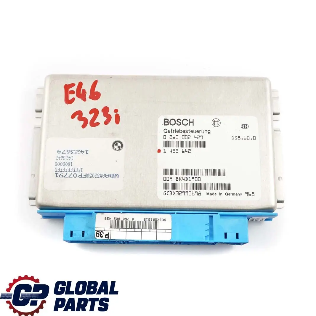 M52 Engine Automatic Gearbox Basic Control Unit Module EGS to BMW E39 E46 with Part number 1423642 BMW E39 E46 M52 Engine Automatic Gearbox Basic Control Unit Module EGS - SKU 1423642 - Part number 1423642