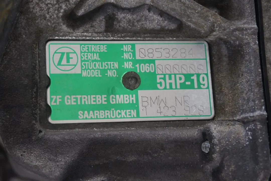 M54 Automatic Gearbox A5S325Z WARRANTY to BMW E39 520i E46 320i Z4 E85 2.2i with Part number 1423928 BMW E39 520i E46 320i Z4 E85 2.2i M54 Automatic Gearbox A5S325Z WARRANTY - SKU 1423929 - Part number 1423928
