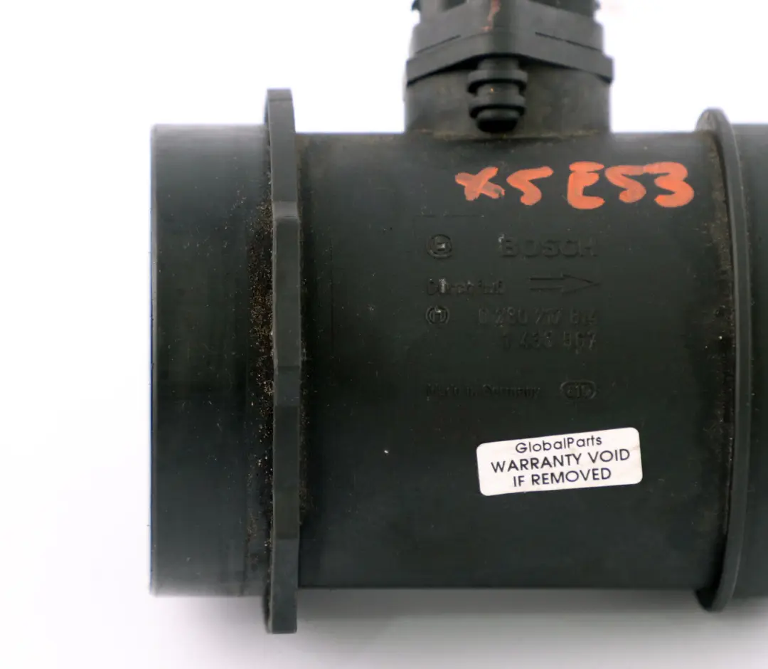 Compteur de masse d'air à film chaud pour BMW X5 E53 à propos du numéro de pièce 13621433567 BMW X5 E53 Compteur de masse d'air à film chaud - SKU 1433567 - Numéro de pièce 13621433567