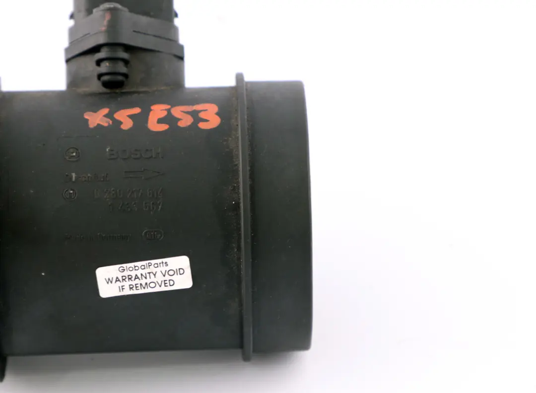 Medidor de masa de aire de película caliente para BMW X5 E53 con número de pieza 13621433567 BMW X5 E53 Medidor de masa de aire de película caliente - SKU 1433567 - Número de pieza 13621433567