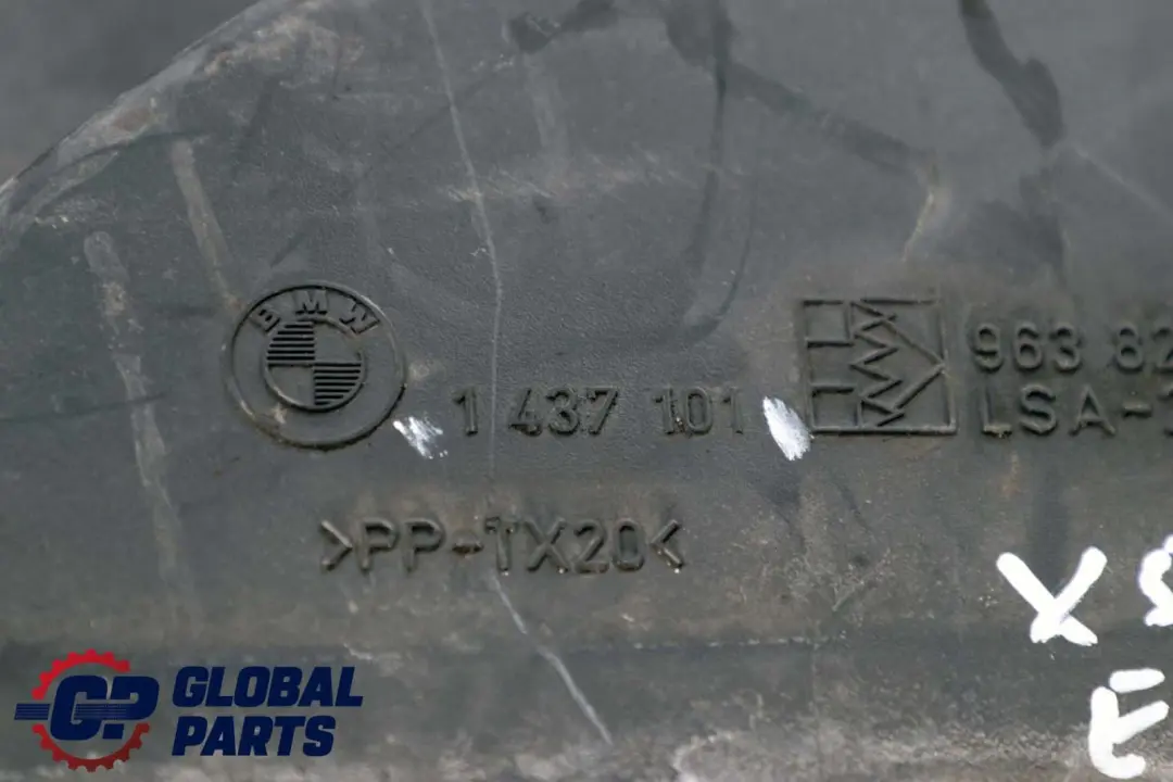 4.4i M62 Front Slam Panel Air Intake Suction Hood to BMW X5 E53 with Part number 1437101 BMW X5 E53 4.4i M62 Front Slam Panel Air Intake Suction Hood - SKU 1437101 - Part number 1437101