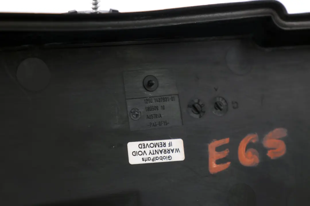 Electronic Box Panel to BMW 7 Series E65 E66 E67 Cover with Part number 1437931 BMW 7 Series E65 E66 E67 Cover Electronic Box Panel - SKU 1437931 - Part number 1437931