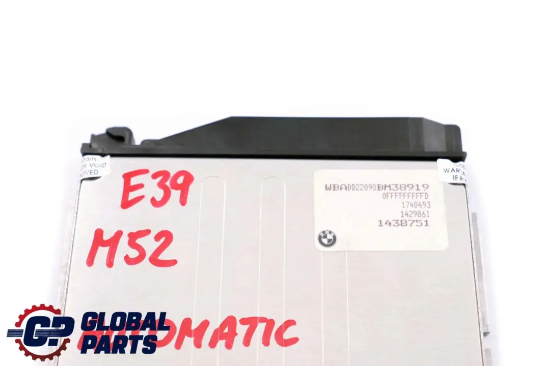 M52 Engine Control Unit ECU DME 5WK90322 1429861 Automatic to BMW E39 520i with Part number 1438751 BMW E39 520i M52 Engine Control Unit ECU DME 5WK90322 1429861 Automatic - SKU 1438751 - Part number 1438751