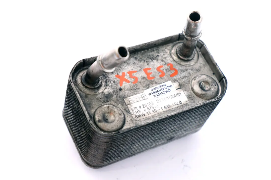 echangeur Thermique de Boite de Vitesses de Transm. Auto. pour BMW X5 Serie E53 à propos du numéro de pièce 1439112 BMW X5 Serie E53 echangeur Thermique de Boite de Vitesses de Transm. Auto. - SKU 1439112 - Numéro de pièce 1439112