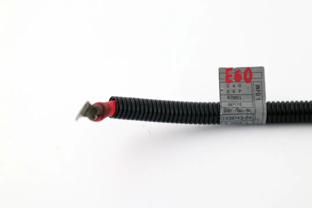 Cable Alternator Starter BMW Z3 Z4 X3 X5 E46 E53 E60 E65 E83 E85 - SKU 1439743 - Part number 1439743