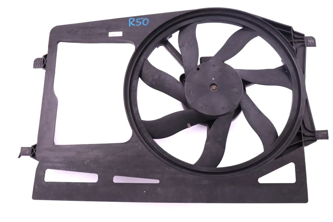 Carcasa del Ventilador del Radiador De Agua con Ventilador 100W para Mini One R50 R52 con número de pieza 1475578 Mini One R50 R52 Carcasa del Ventilador del Radiador De Agua con Ventilador 100W - SKU 1475578 - Número de pieza 1475578